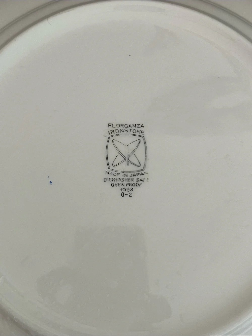 Vintage Ironstone Large Serving Plate 12.5 in Scalloped Rim Florals by Florganza